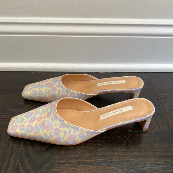 SQUARED TOE HEELED SANDALS, MULTI ANIMAL - Picture 6 of 9